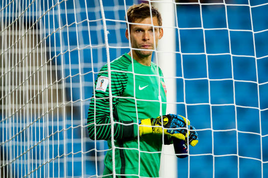 Goalkeeper Rune Almenning Jarstein of Norway
