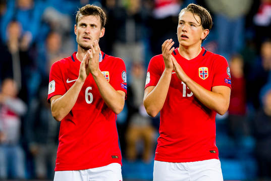 Håvard Nordtveit and Sander Berge of Norway