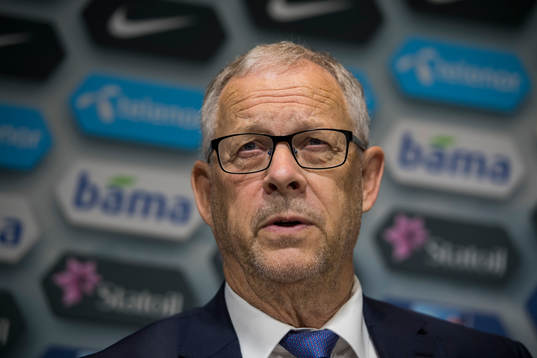 Lars Lagerbäck, head coach of Norway