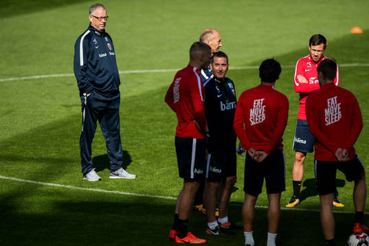 Lars Lagerbäck, head coach of Norway