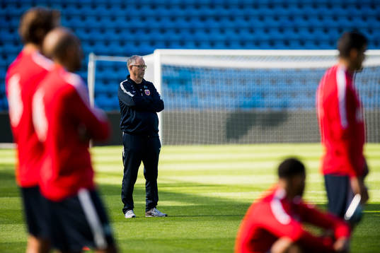 Lars Lagerbäck, head coach of Norway