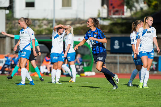 Andrea Wilmann celebrates
