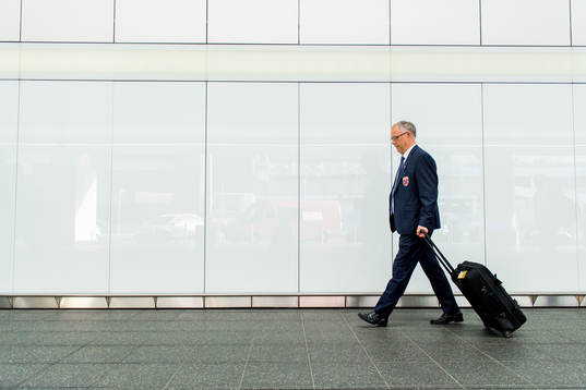 Lars Lagerbäck, head coach of Norway, arrives at the