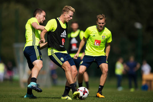 Jakob Johansson, Oscar Hiljemark och Sebastian Larsson
