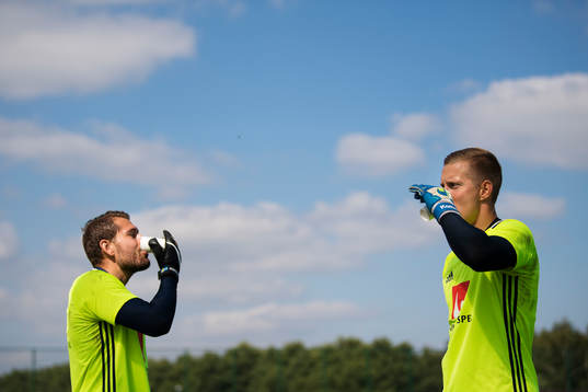 Målvakterna Kristoffer Nordfeldt och Karl-Johan Johnsson