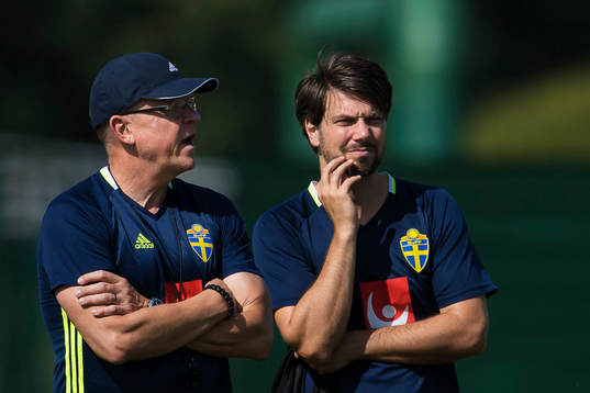 Förbundskapten Janne Andersson och psykologen Daniel Ekvall