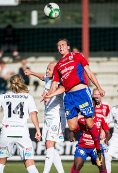 Rosengårds Caroline Seger mot Vittsjös Hanna Wilkinson