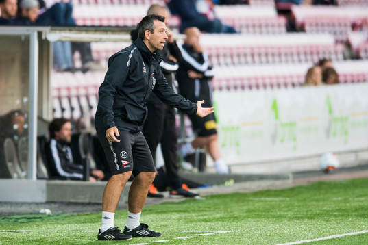 Coach Andrea Loberto of Fredrikstad