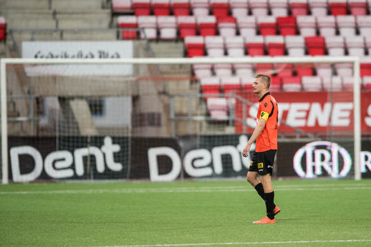Erik Andre Huseklepp of Åsane looks dejected