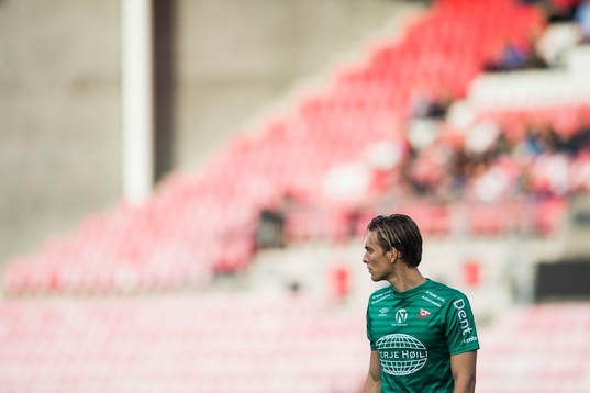 Goalkeeper Håvar Grøntvedt Jensen of Fredrikstad