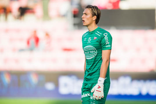 Goalkeeper Håvar Grøntvedt Jensen of Fredrikstad