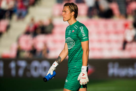 Goalkeeper Håvar Grøntvedt Jensen of Fredrikstad