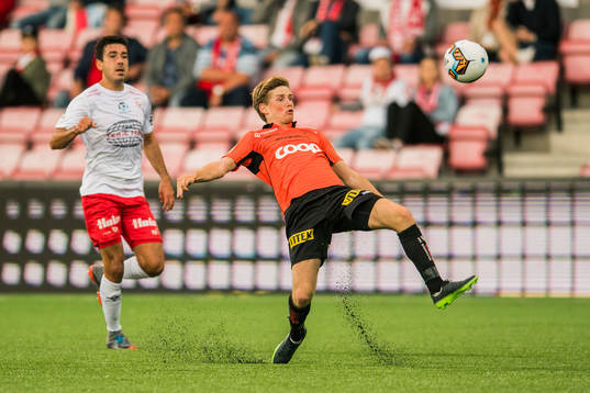 Sanel Kapidzic of Fredrikstad and Stian Bogetveit Nygard of