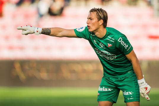 Goalkeeper Håvar Grøntvedt Jensen of Fredrikstad