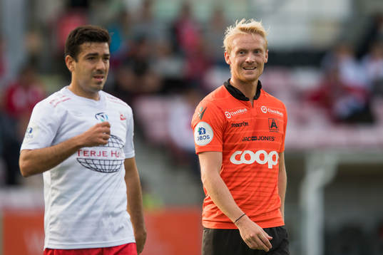 Sanel Kapidzic of Fredrikstad and Geir André Herren of
