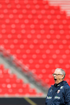 Lars Lagerbäck, head coach of Norway