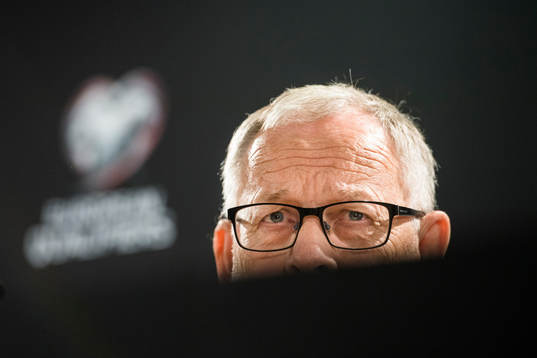 Lars Lagerbäck, head coach of Norway