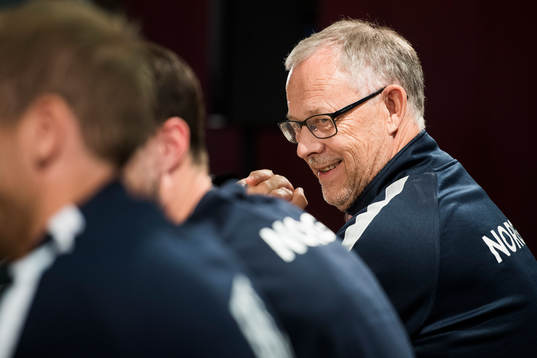 Lars Lagerbäck, head coach of Norway