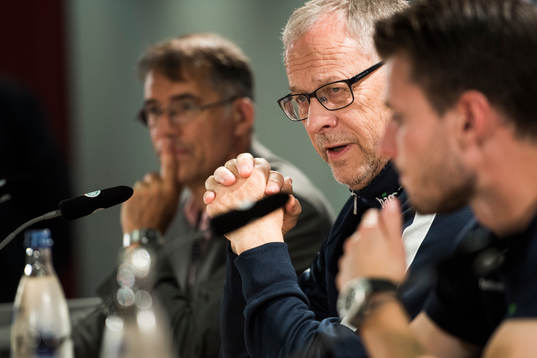 Lars Lagerbäck, head coach of Norway