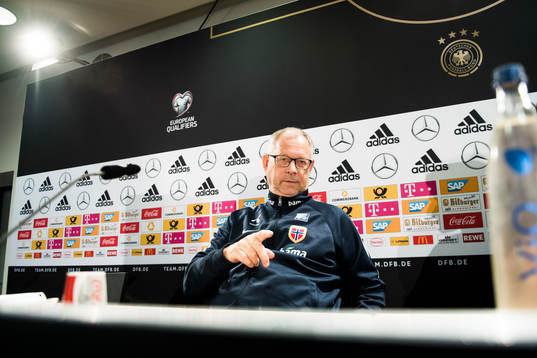 Lars Lagerbäck, head coach of Norway