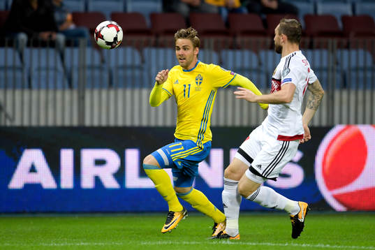 Sveriges Christoffer Nyman och Belarus Mikhail Sivakov