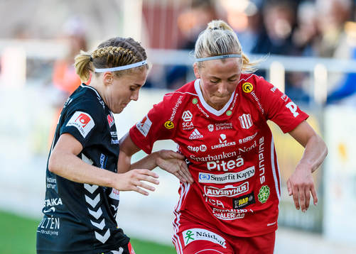 Kristianstads Hanna Sandström och Piteås Julia Karlenäs
