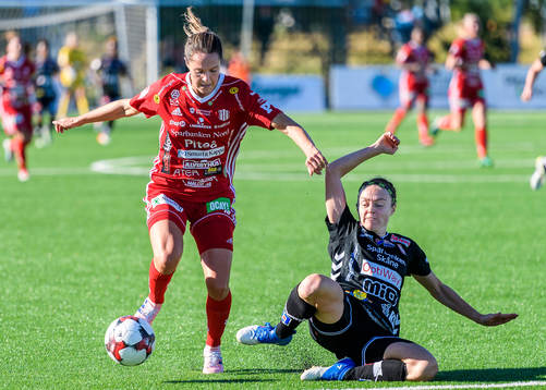 Piteås Felicia Karlsson och Kristianstads Sif Atladottir