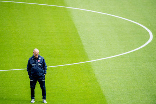 Lars Lagerbäck, head coach of Norway