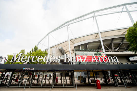 General view of Mercedes-Benz Arena