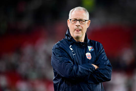 Lars Lagerbäck, head coach of Norway prior the FIFA World