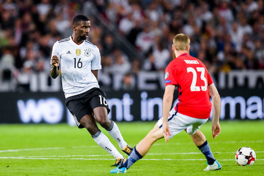 Germany Antonio Rüdiger and Jo Inge Berget of Norway