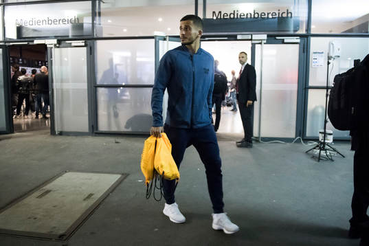 Omar Elabdellaoui of Norway leaves the arena