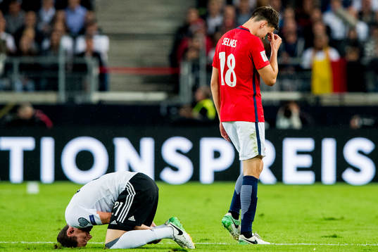 Sebastian Rudy of Germany and Ole Kristian Selnæs of Norway