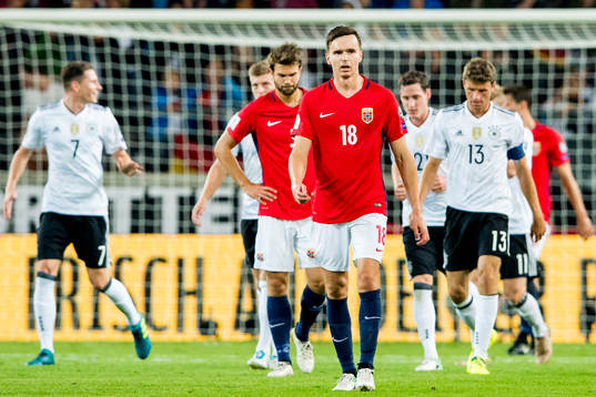 Ole Kristian Selnæs of Norway looks dejected