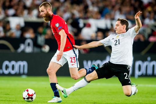 Jo Inge Berget of Norway and Sebastian Rudy of Germany
