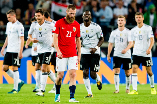 Jo Inge Berget of Norway looks dejected