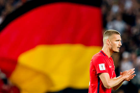 Gustav Valsvik of Norway looks dejected