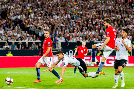Mario Gomez of Germany scores 6-0