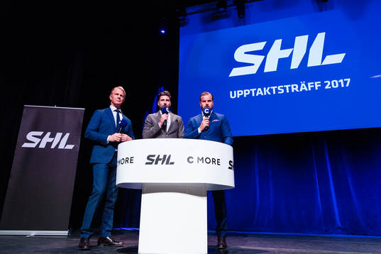 Cmores Niklas Wikegård, Björn Oldéen och Sanny Lindström