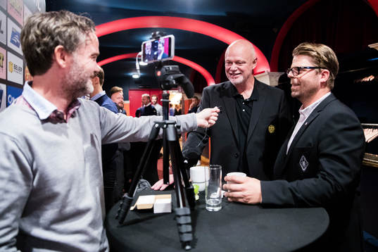 Brynäs tränare Roger Melin och Karlskronas tränare Ove
