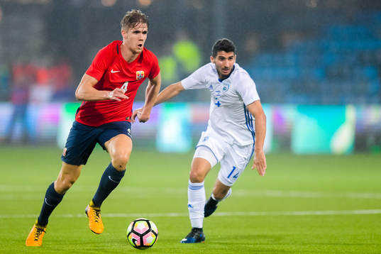 Kristoffer Ajer of Norway  and Ameer Nassar of Israel