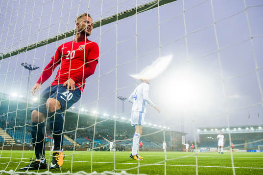 Sander Svendsen of Norway looks dejected