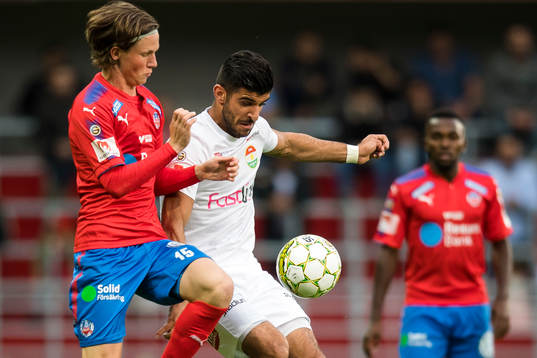 Helsingborgs Max Svensson och Dalkurds Rewan Amin