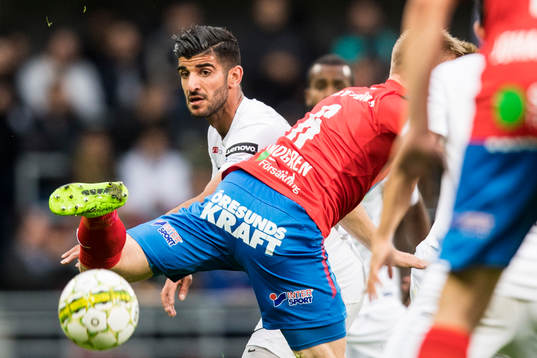 Dalkurds Rewan Amin och Helsingborgs Max Svensson