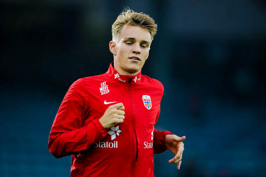 Martin Ødegaard of Norway prior the UEFA European Under-21