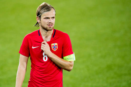 Iver Fossum of Norway looks dejected