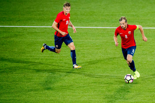 Martin Ødegaard and Iver Fossum of Norway