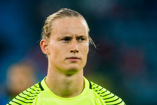 Goalkeeper Sondre Rossbach of Norway