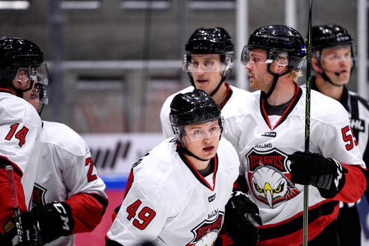 Malmö Redhawks Rhett Rakhshani jublar