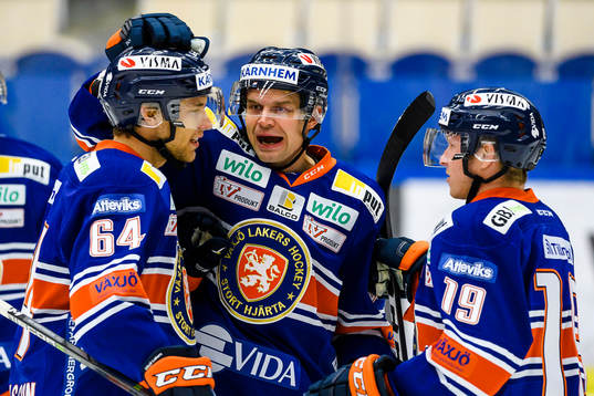 Växjös Eric Martinsson, Janne Pesonen och Tuomas